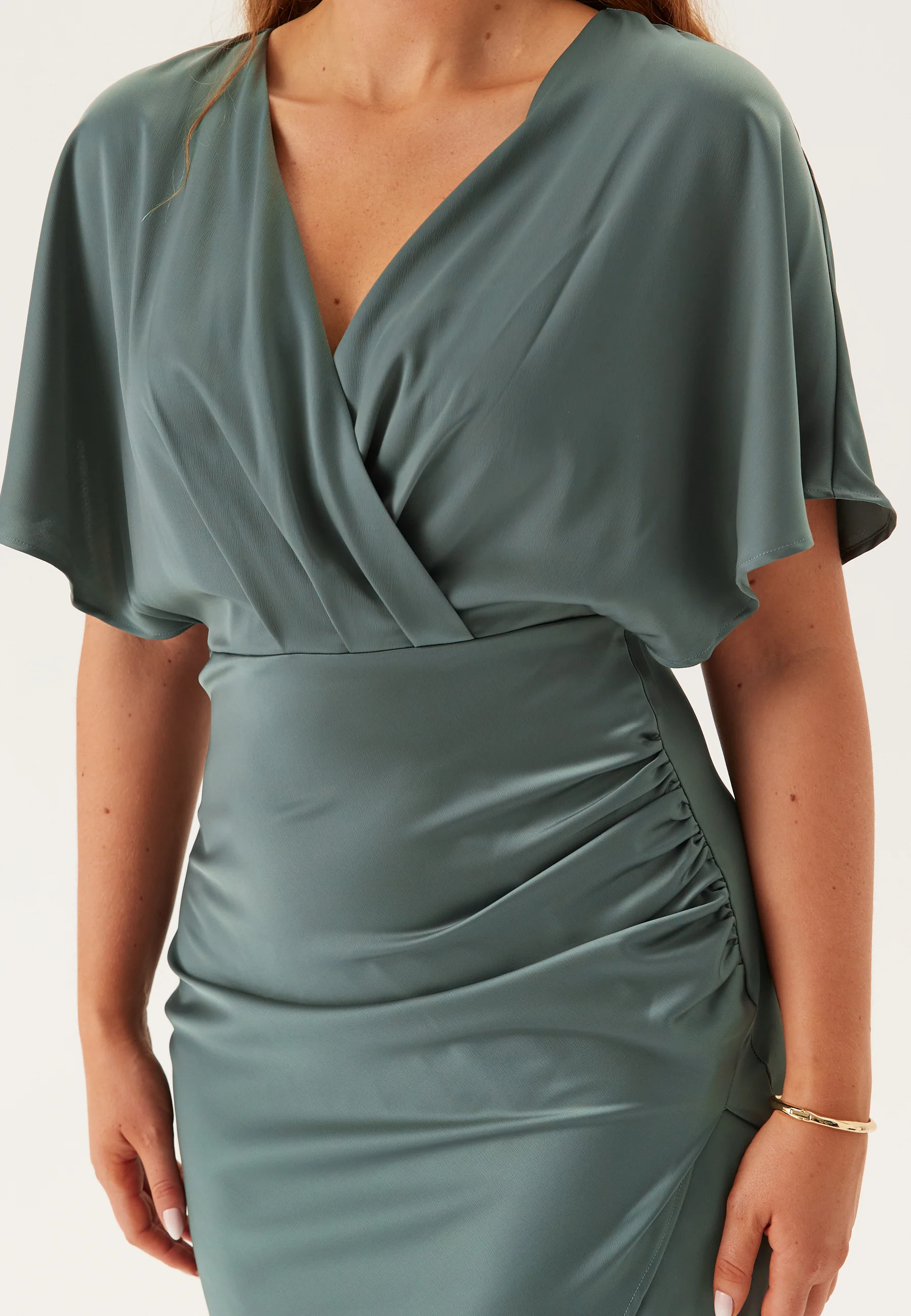 Wrap Satin Gown - Image 8