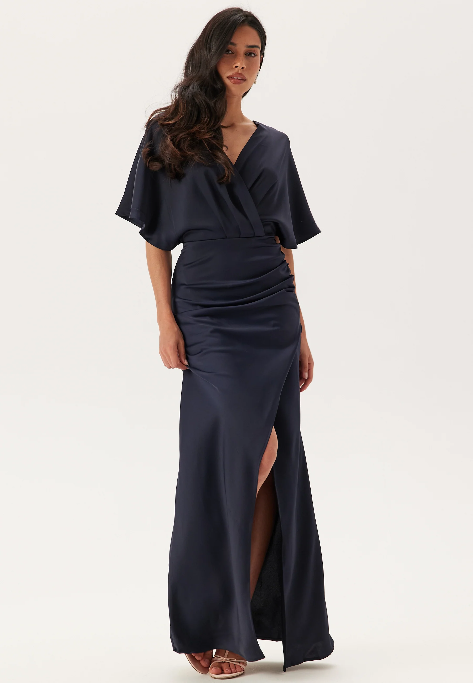 Wrap Satin Gown - Image 6