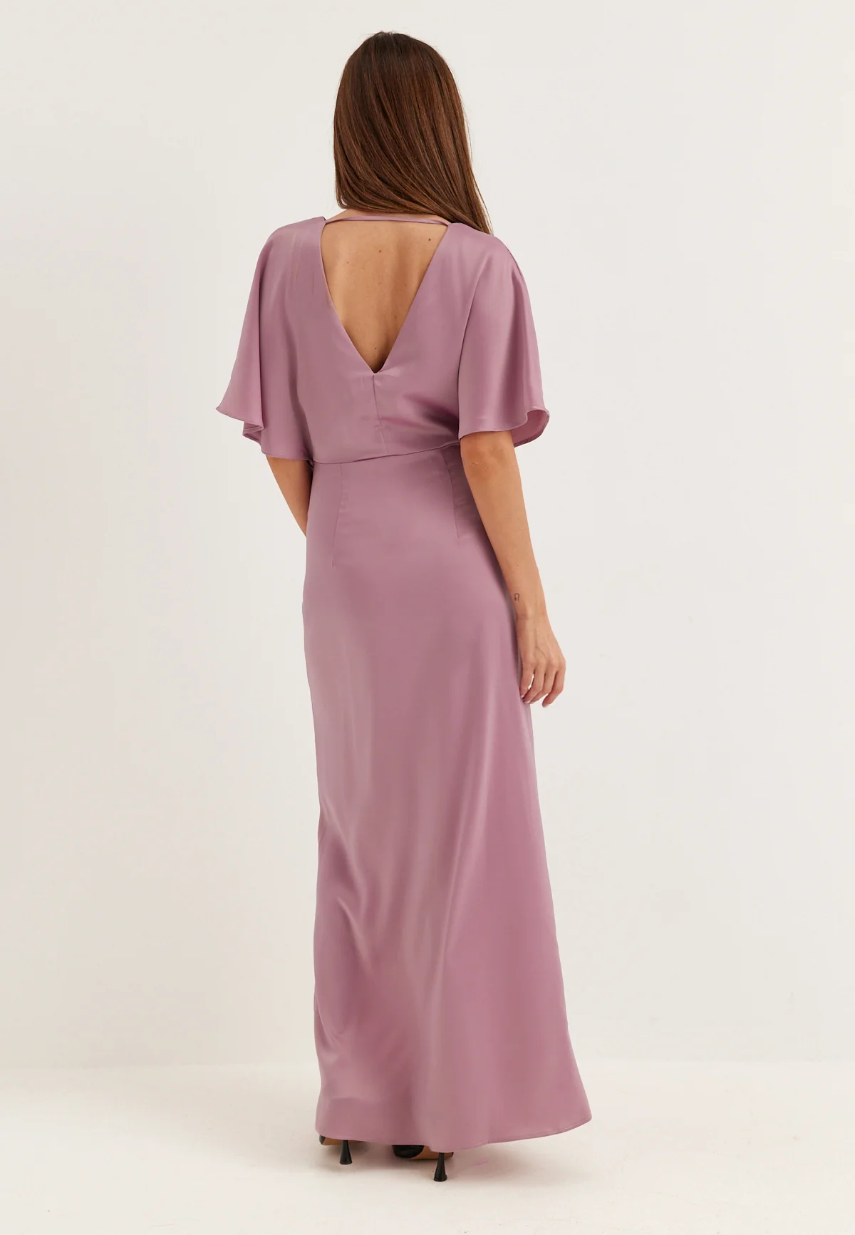 Wrap Satin Gown - Image 3