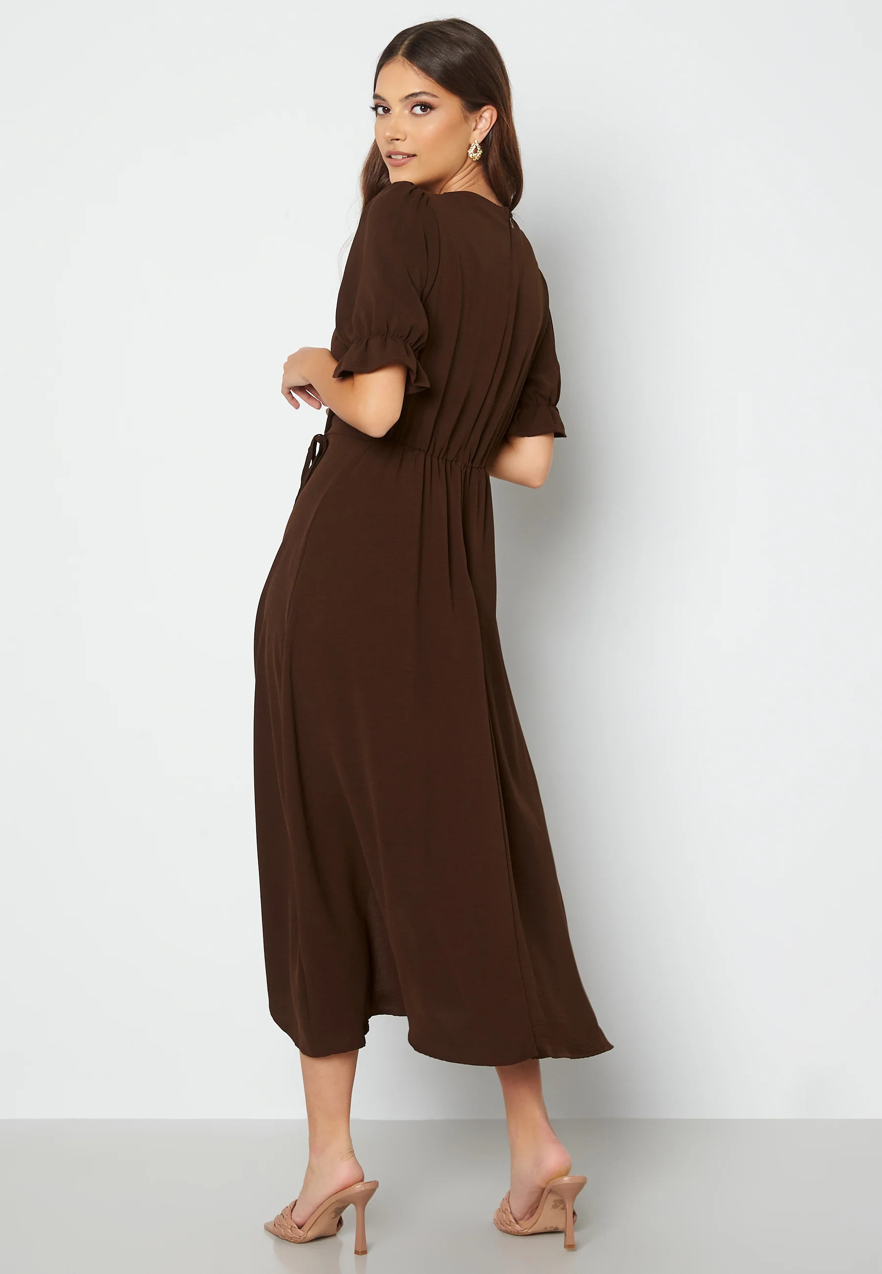 Wrap Side Tie Maxi Dress - Image 2