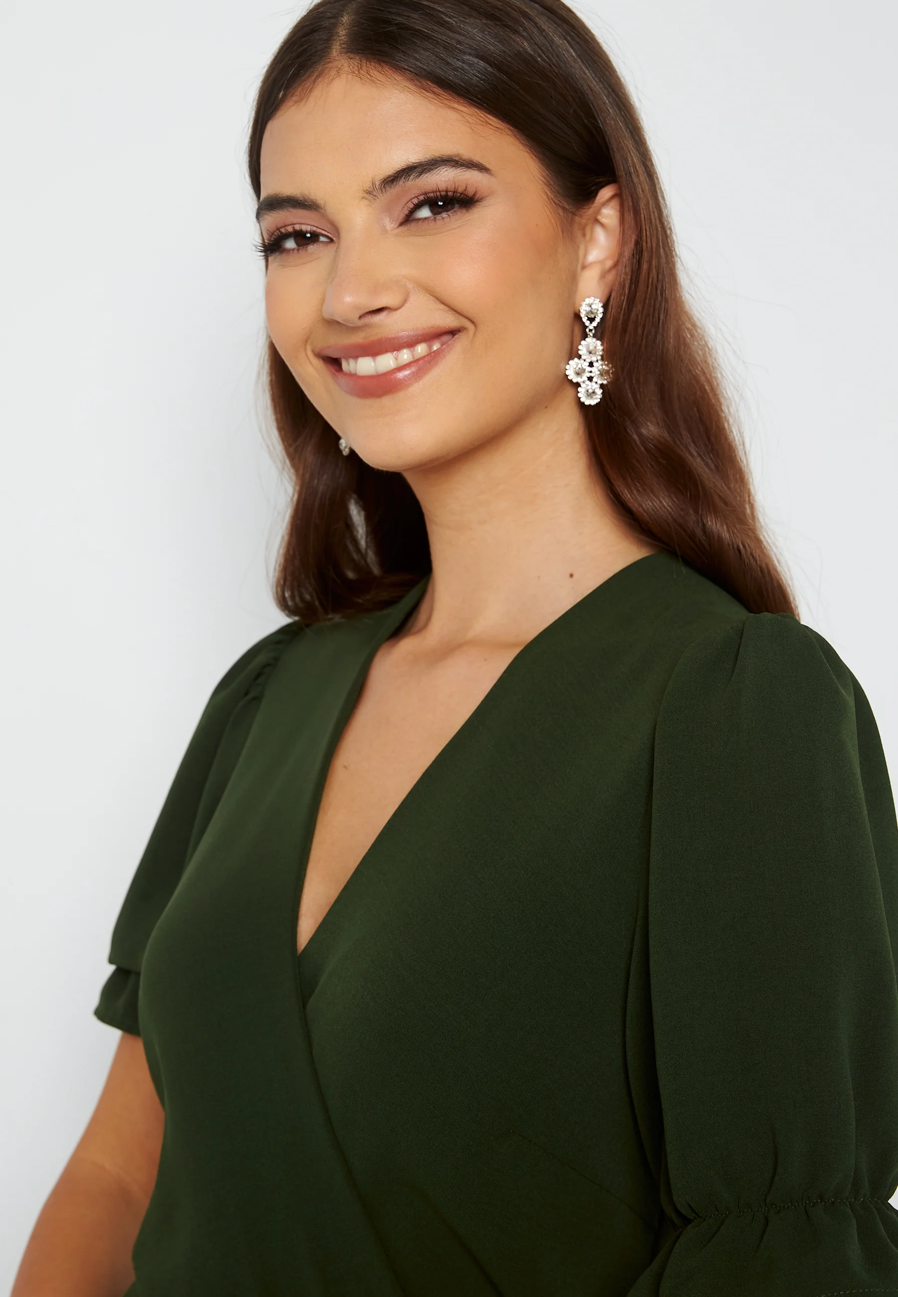 Wrap Side Tie Maxi Dress - Image 4