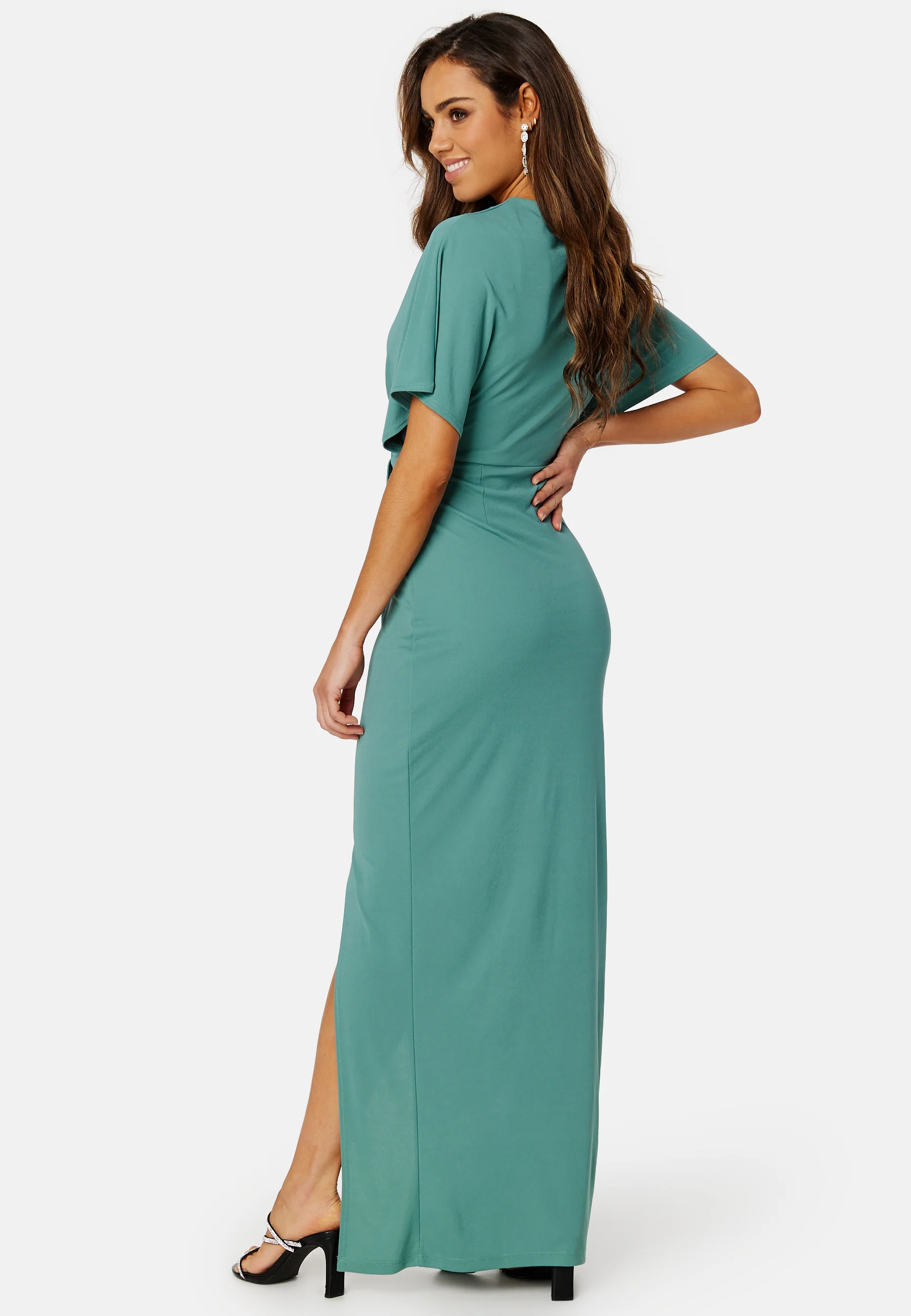 Wrap Slit Maxi Dress - Image 2