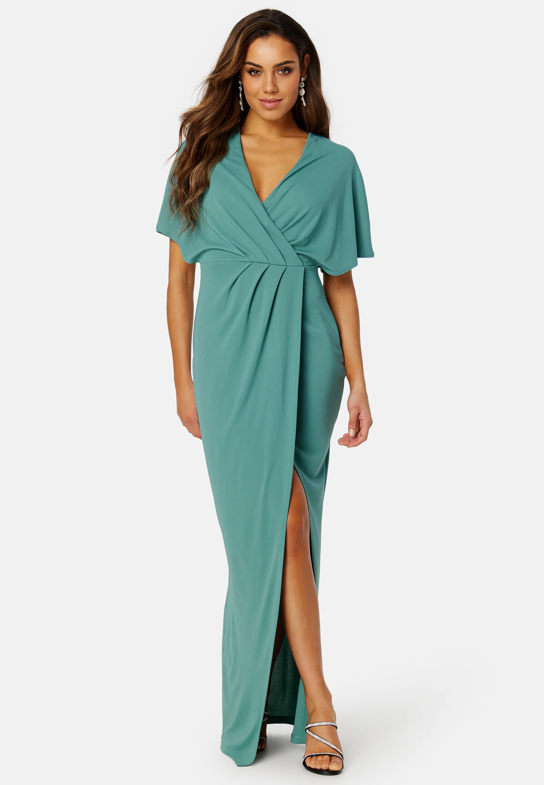 Wrap Slit Maxi Dress - Image 3
