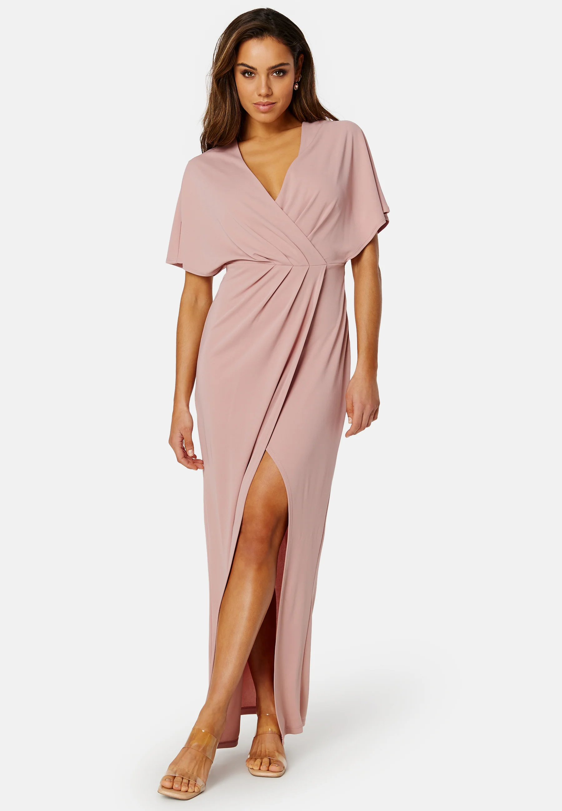 Wrap Slit Maxi Dress