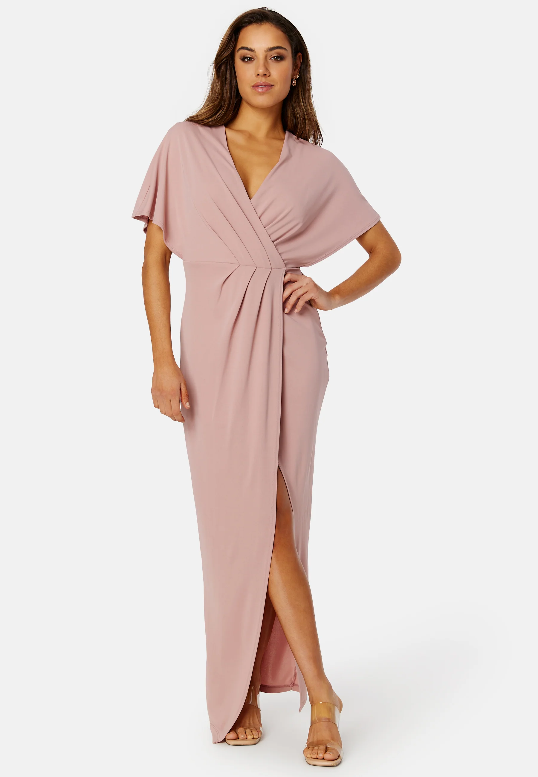 Wrap Slit Maxi Dress - Image 3