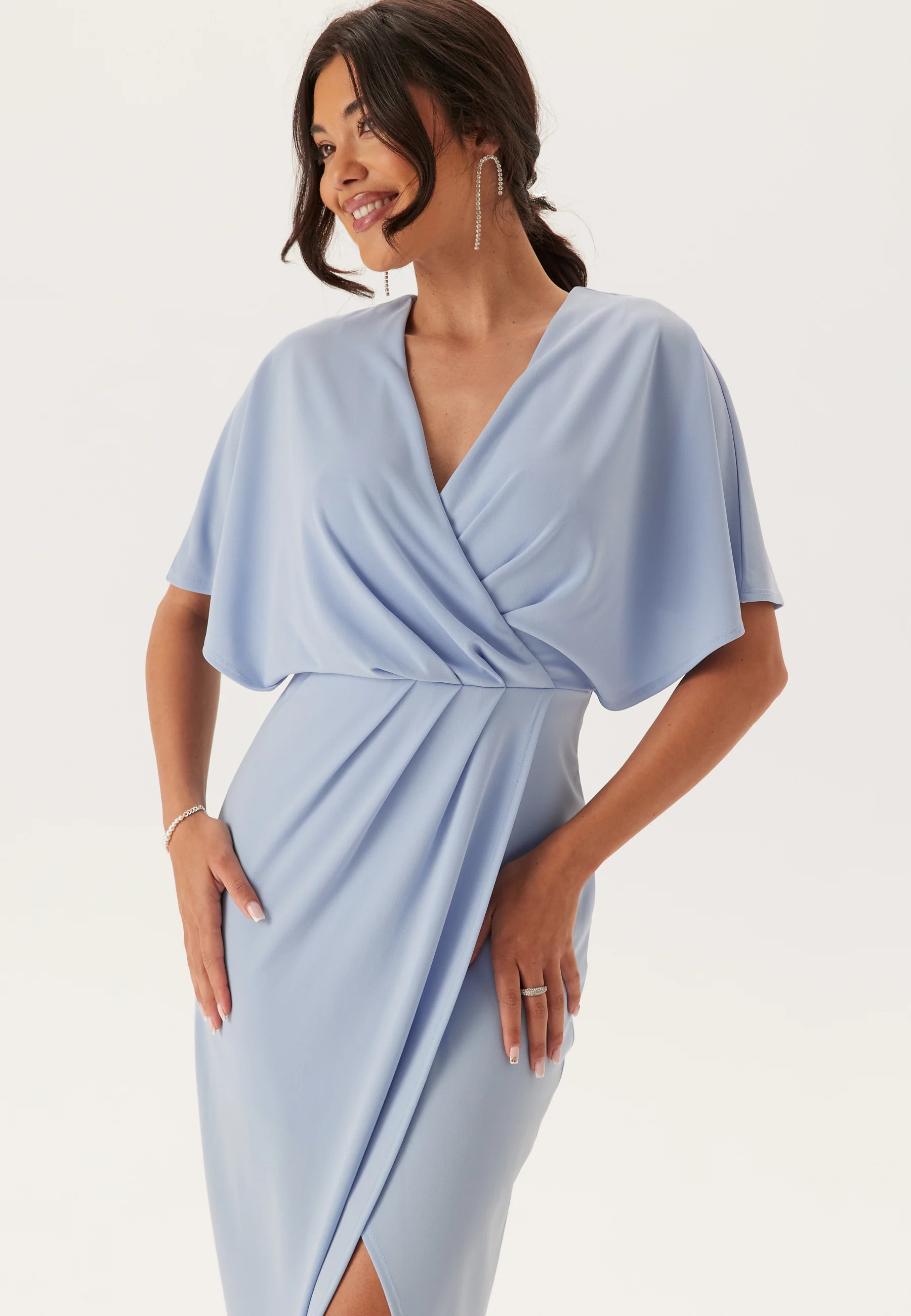Wrap Slit Maxi Dress - Image 3