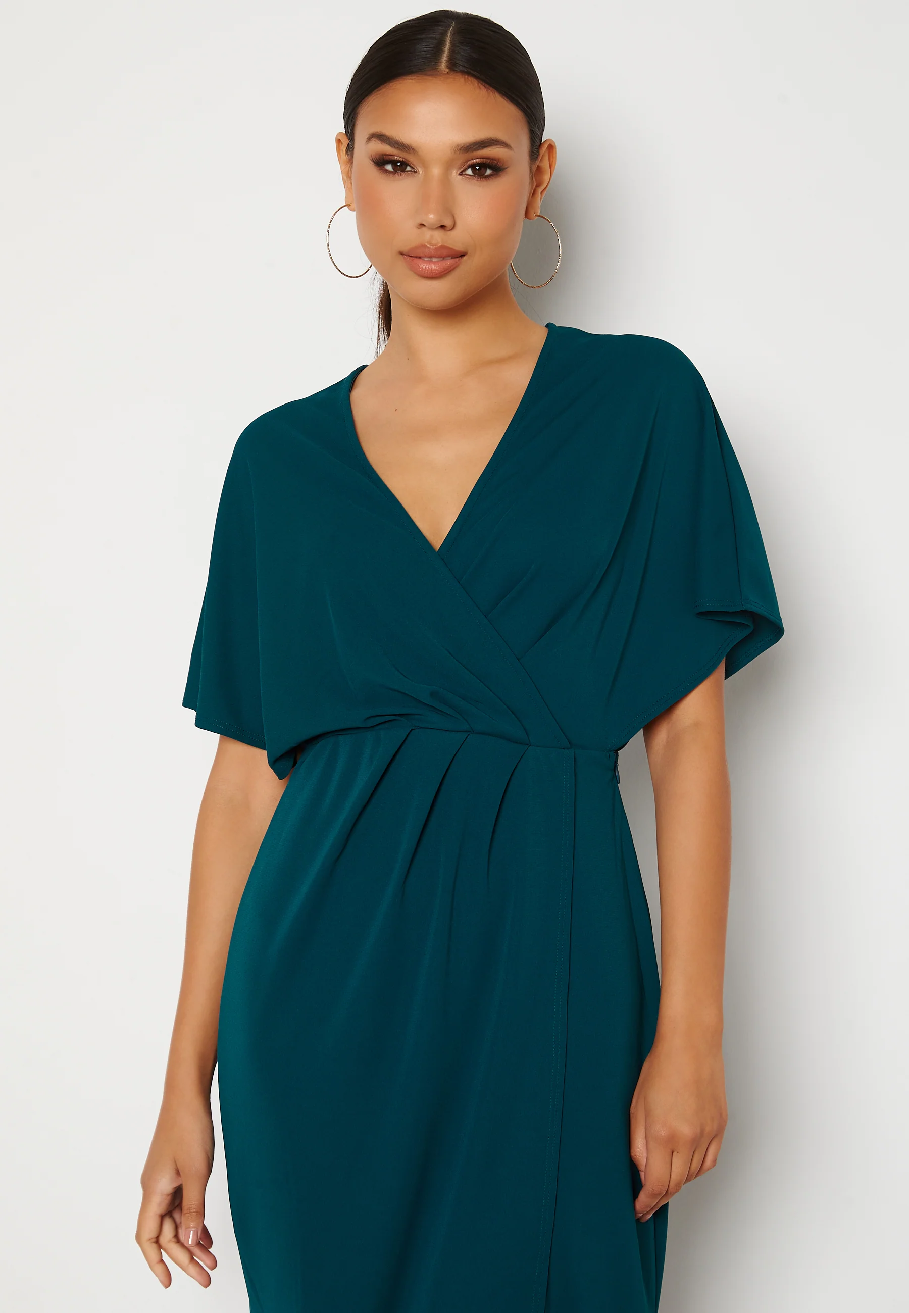 Wrap Slit Midi Dress - Image 4