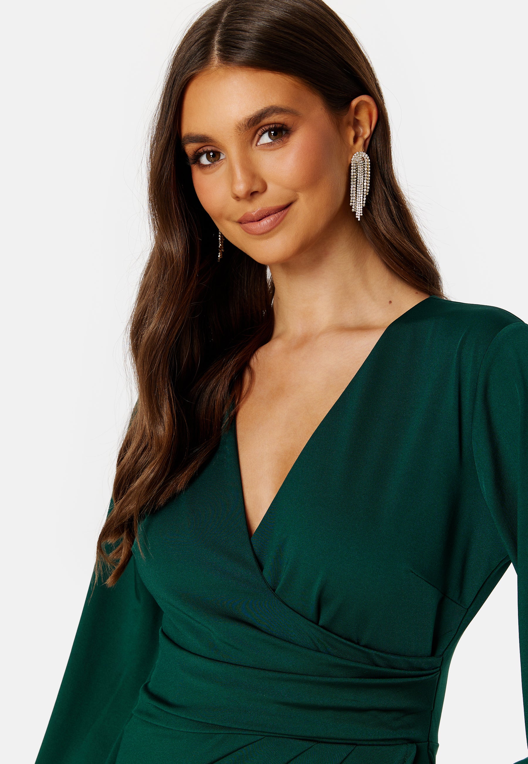Wrap Stretchy Midi Dress - Image 4