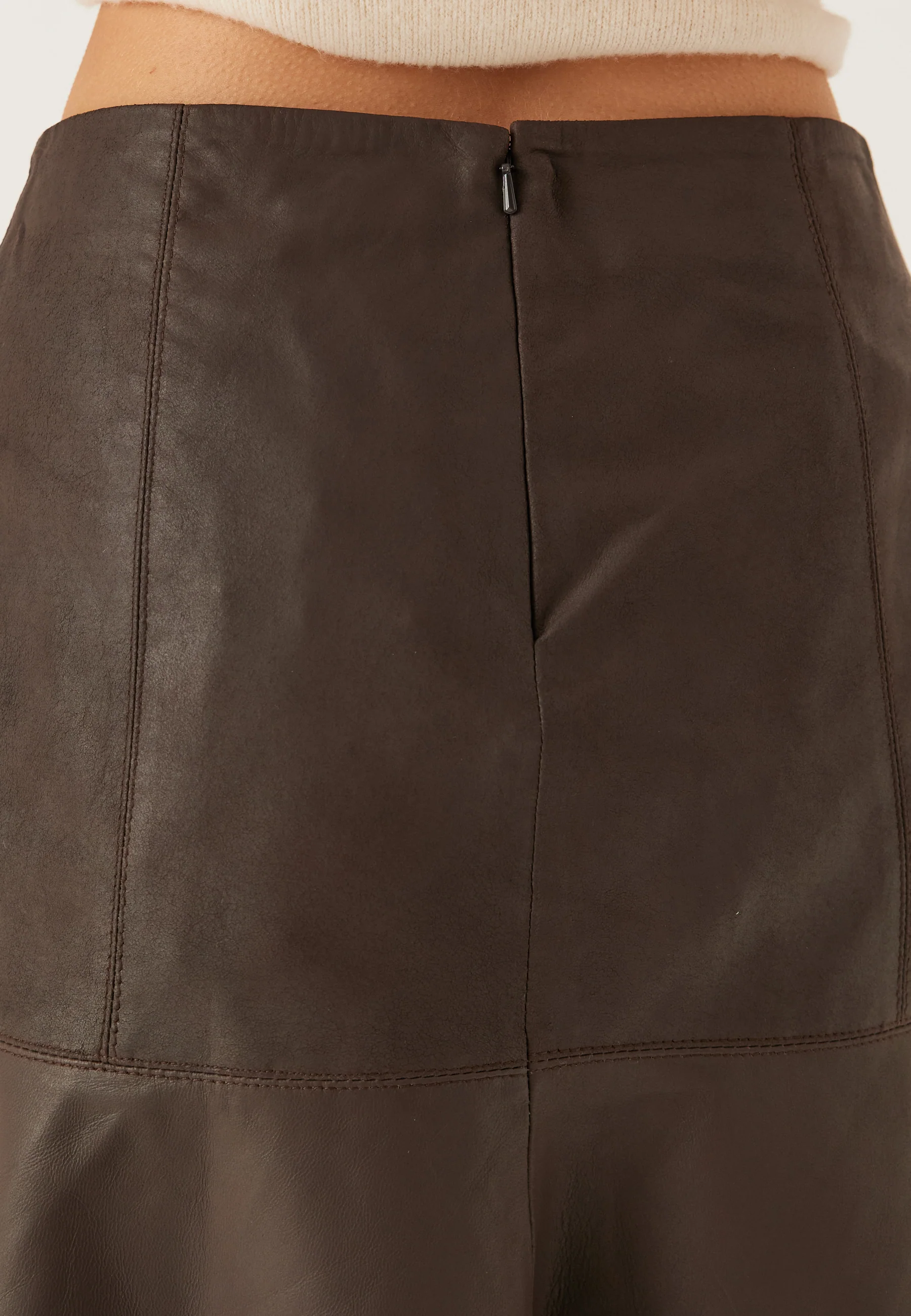 Yascolly Mw Naplon Leather Skirt - Image 5