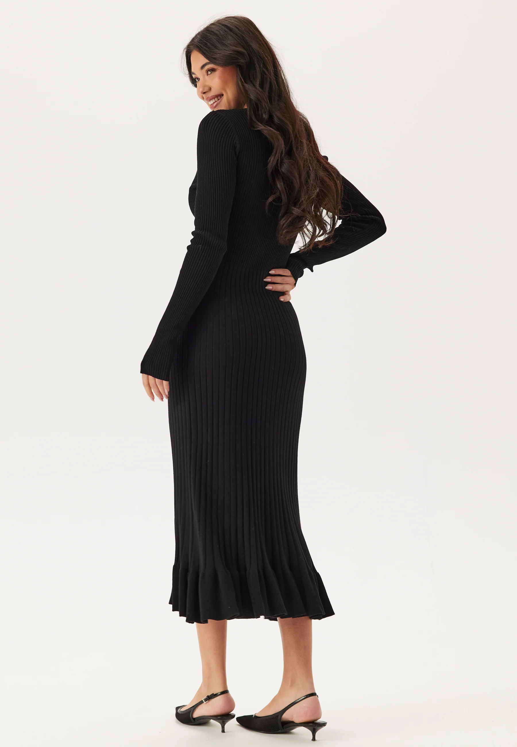 Yasmikke Ls Midi Knit Dress S. - Image 2