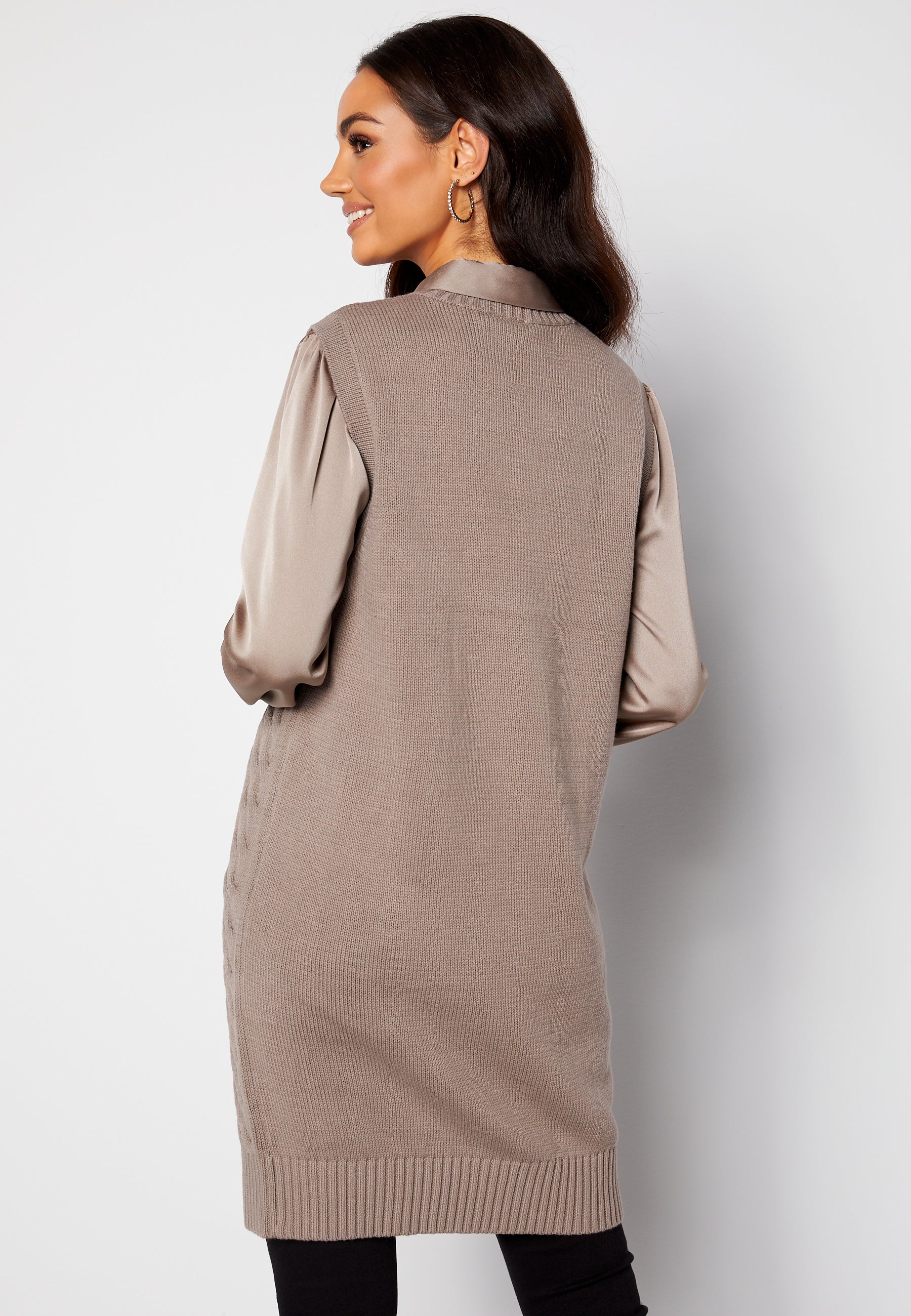 Zuri Cable S/L Knit Vest Dress - Image 3